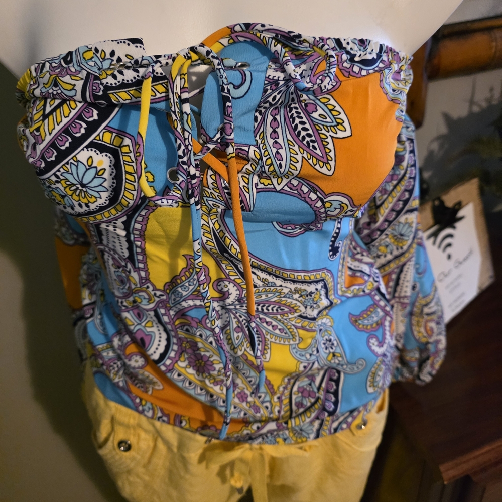 VENUS Multicolor Paisley Top
